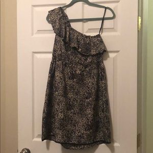 One Shoulder Animal print dress